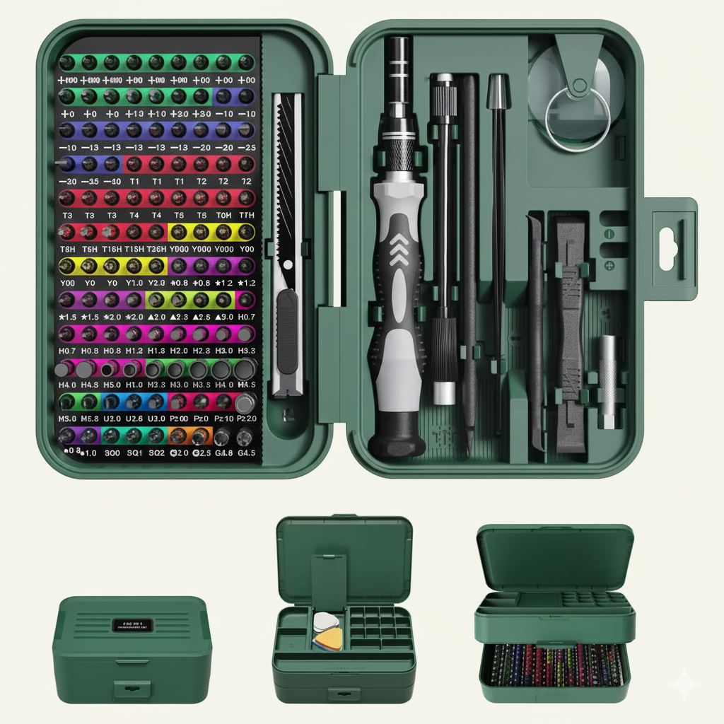 132-in-1 Hobbyist Screwdriver Set – Ideal for Small Appliances
