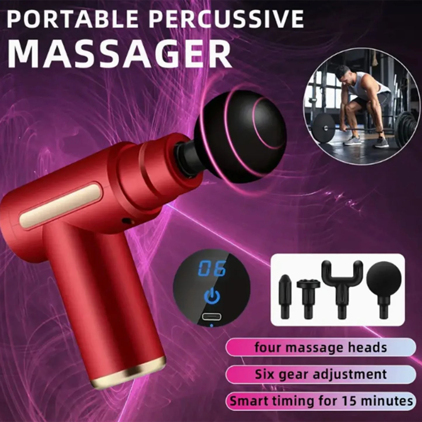 Portable Deep Tissue Mini Massage Gun - Muscle Relaxation