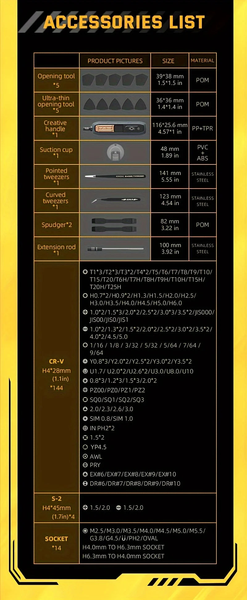 180 in 1 Screwdriver Set (Manual)